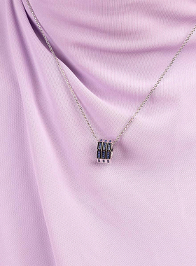 [春季新品]APM Monaco蓝色几何可调节项链男百搭经典简约精致设计