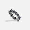 Leclerc's same APM Monaco Up and Down blue ring geometric wave gift*
