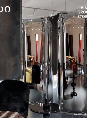 创意落地摆件现代轻奢不锈钢装饰