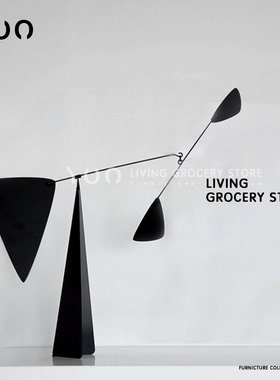 几何桌面装饰品样板房动态小摆件