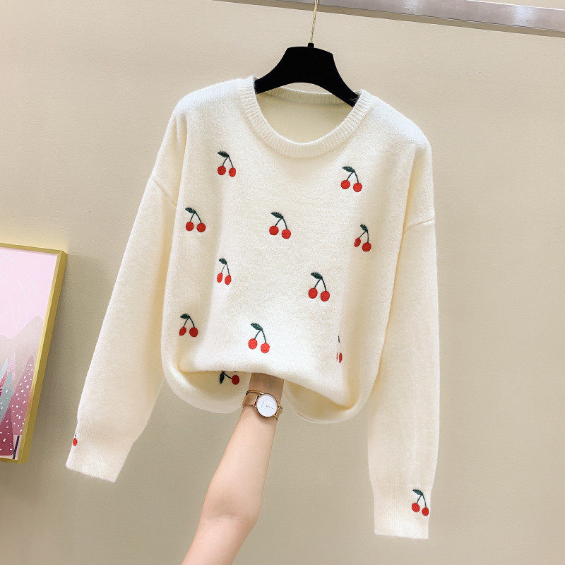 2020年新款韩版套头宽松日系毛衣 巨企毛针织衫