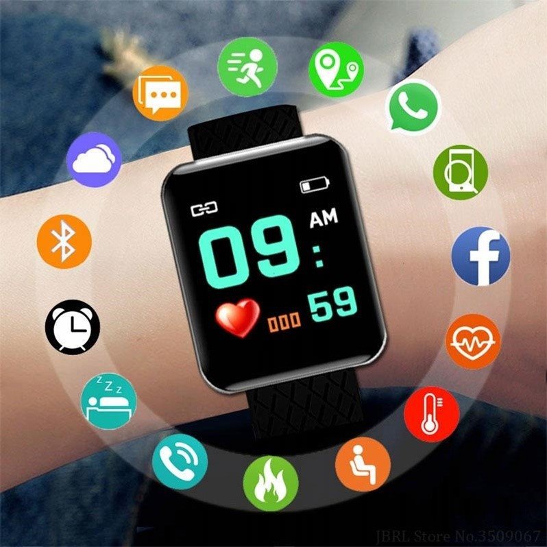 Smart Sport Watches LED Wrist Watch For Kids Men Wristwatch - 图1