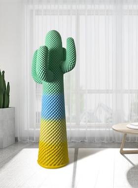 仙人掌衣架雕塑大摆件样板房家居客厅美陈玻璃钢网红轻奢落地装饰