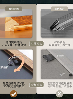 结婚证相框实木摆台挂墙婚纱纪念夫妻领证登记证件收藏框创意礼物