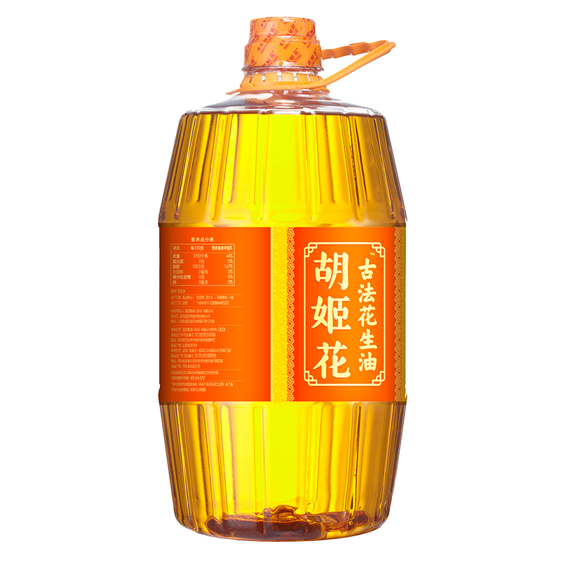 胡姬花古法花生油特香型4L食用油装家用炒菜物理压榨植物油粮油-图1