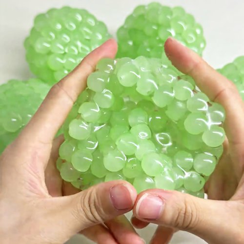 青提手作球吵吵球填充物系列捏捏球纯手工diy底胶解压儿童礼物 - 图3