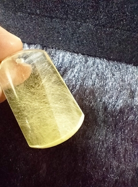 金发晶吊坠男女无事牌 天然发晶钛晶吊牌挂件水滴平安牌项链全净