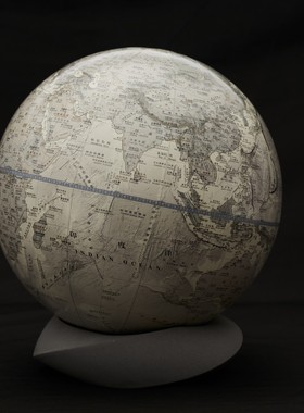 EDITOR01 Homely Globe宏微地球北欧书房客厅手工地球仪水泥底座