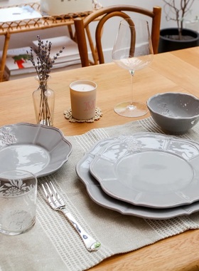 边集EDITOR 意大利VIRGINIA Corona咖啡杯碟黑陶陶瓷茶杯复古礼物