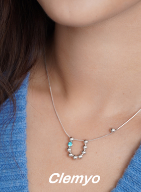 原创设计U型转运珠毛衣项链