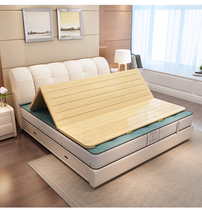 Solid Wood Hard Bed Board Folding Board Pine Wood Platoon Skeleton Single 1 5 Double 1 8 m widening hardboard mattress waist protector