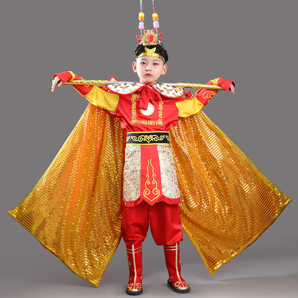 孙悟空衣服儿童齐天大圣美猴王演出服饰西游记舞台表演服装六一新 牌子网