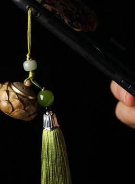 古风绿檀木雕刻莲花扩香