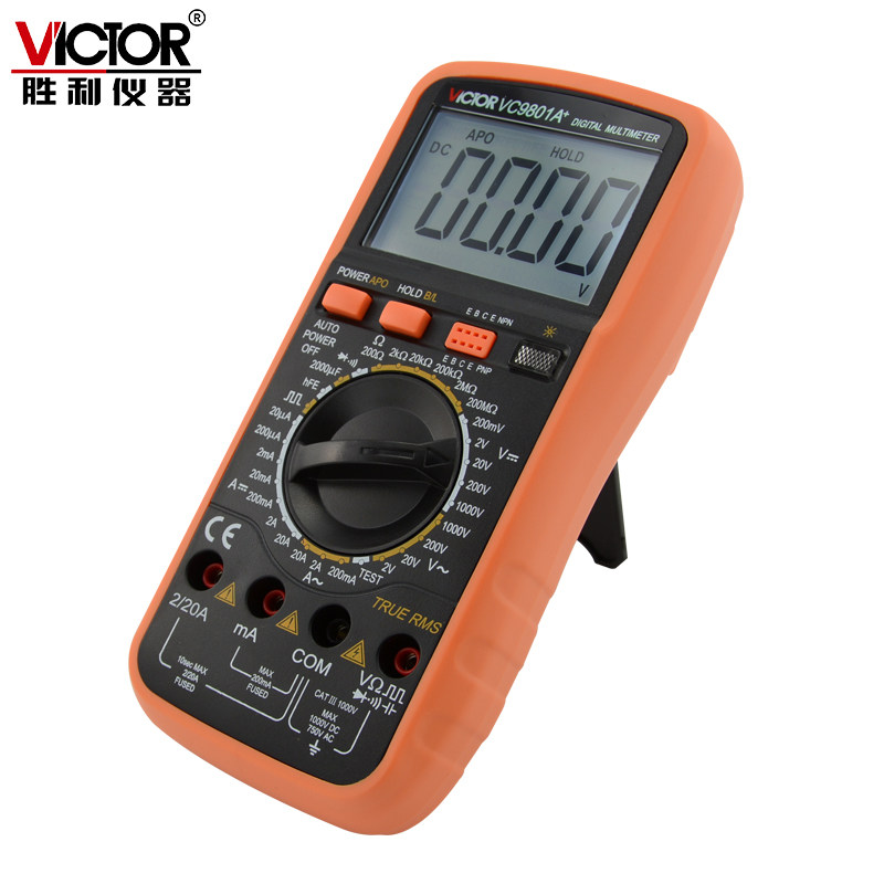 胜利vc9801a+vc9802a数字万用表 victor胜利兴泰恒万用表