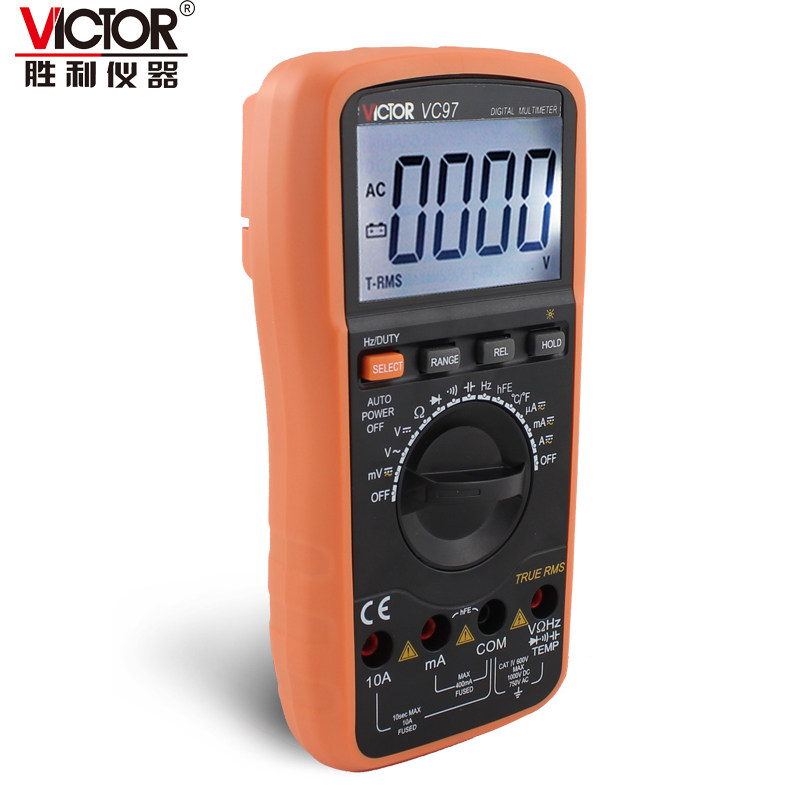 胜利vc97自动量程高精度数字万用表 victor胜利兴泰恒万用表