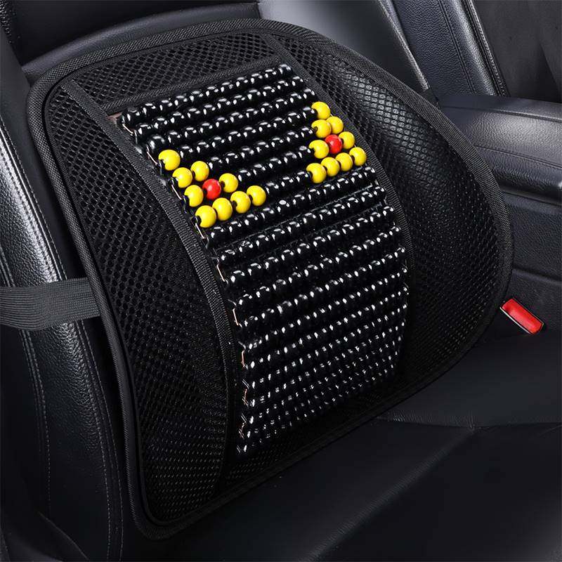 汽车腰靠橄榄木珠子隔热腰垫按摩靠背夏季腰托枕办公座椅硬靠垫,淘宝优惠券,粉丝福利购,淘宝优惠卷