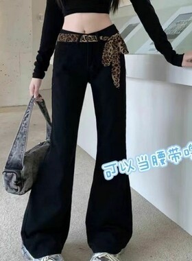 纯欲风性感豹纹波点丝巾春夏新款百搭时尚小众高级感可当腰带围巾