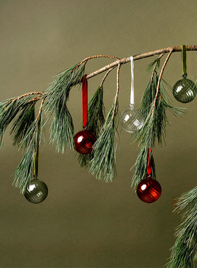 muurla 圣诞挂饰芬兰姆明圣诞玻璃球糖果装饰创意礼品北欧