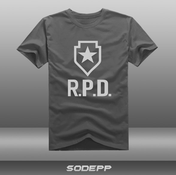 【SODEPP】生化危机2重制版 RPD制作人同款 全棉短袖T恤衫圆领 - 图1