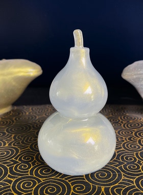 梦幻葫芦摆件新奇偏光感水晶