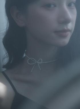 奥地利施家珍珠蝴蝶choker颈链