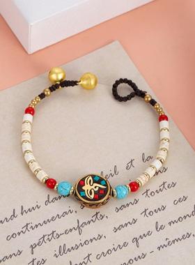 新中式复古民族串珠手链手工编织