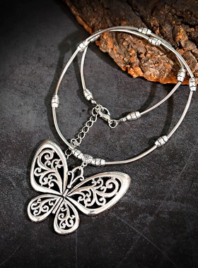 复古毛衣链轻奢小众民族风项链女