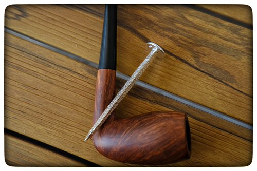 纯银999手工制作官财钉烟斗压棒三棱形非925工具配件修理炭层 - 图0