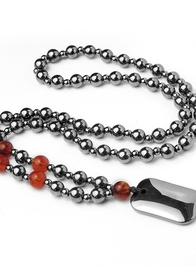 太赫兹能量石无事牌男女黑胆石缓解颈椎吸收杂质缓解疲劳保健项链