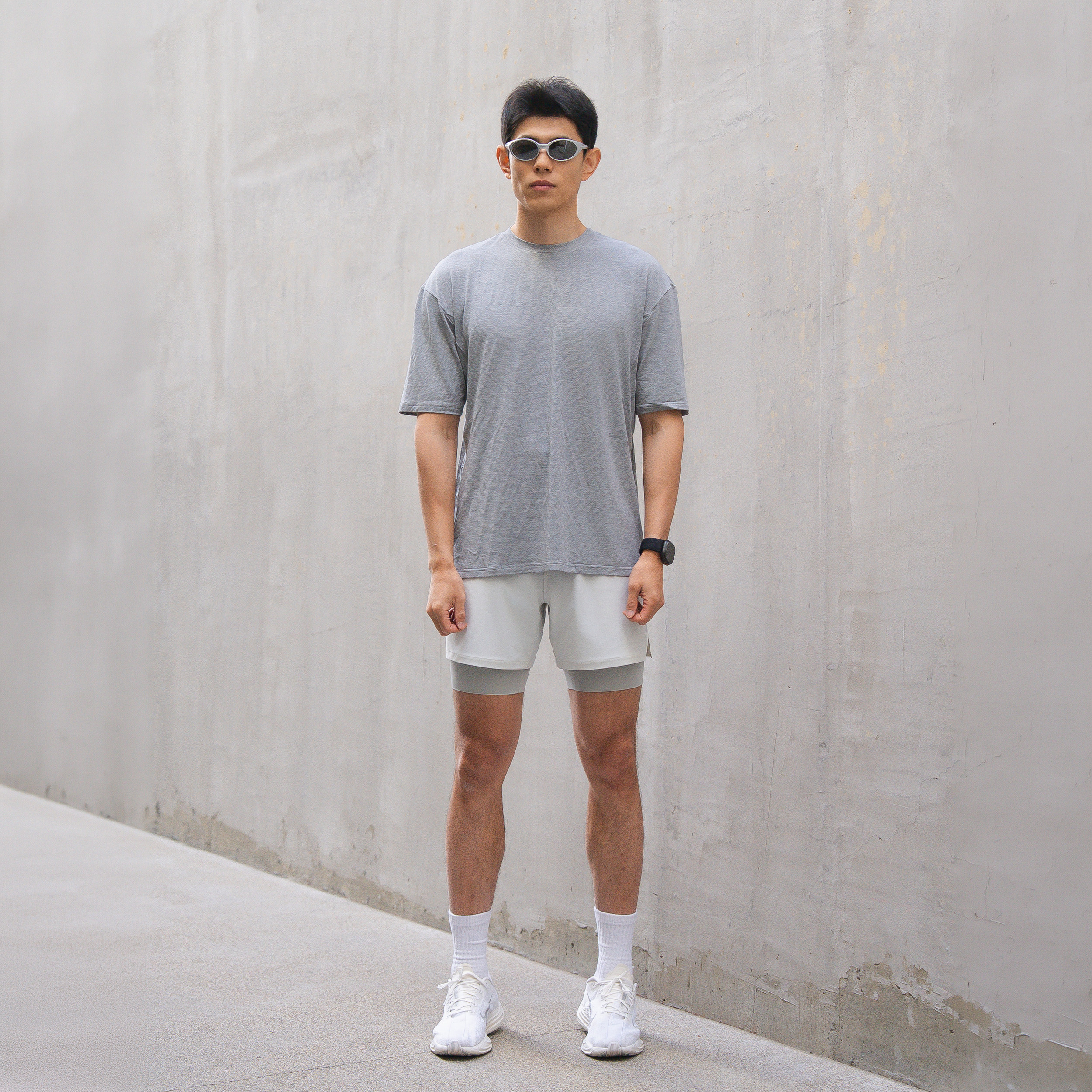 DRIOTOPIA2026 summer new lining shorts men's sports running five-point pants wrapping stretch pants