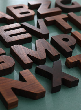 ins风字母拼装墙贴宝宝益智挂件