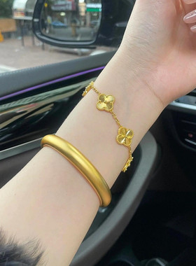 古法泥鳅背999黄金包银手镯经典