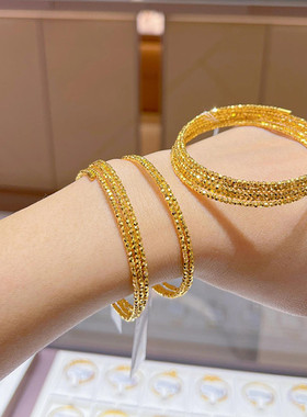 金包银弹力蹦迪珠爆闪手镯手链串