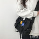 Korean large-capacity workwear style student casual crossbody bag for women Japanese style ins trendy brand men's Hong Kong style functional shoulder bag