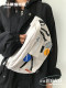Workwear style casual sports crossbody chest bag for men and women