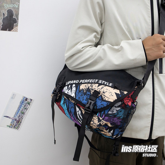 2024 Autumn and Winter New Hong Kong Style Workwear Shoulder Crossbody Bag
