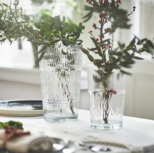 斯迈匹 花瓶透明玻璃绿植盆栽摆件干花花器简约装饰宜家国内代购