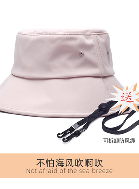 大帽檐显脸小遮脸渔夫帽女夏季