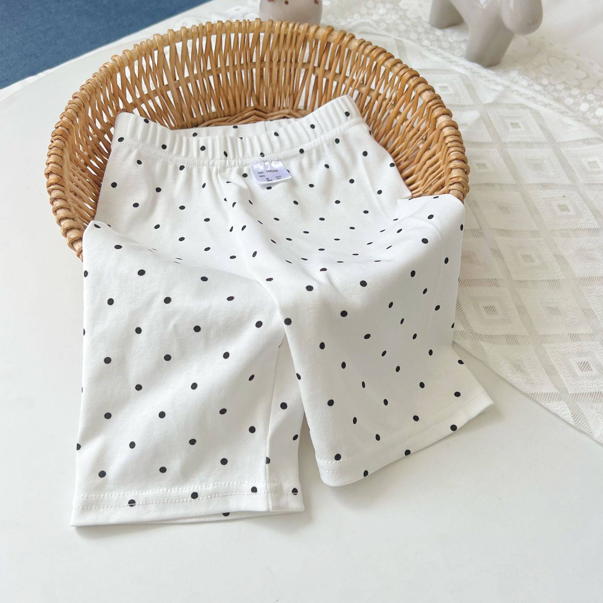 女童夏季骑行裤 韩波点纯色精梳弹力棉5分打底裤高弹防走光,淘宝优惠券,粉丝福利购,淘宝优惠卷