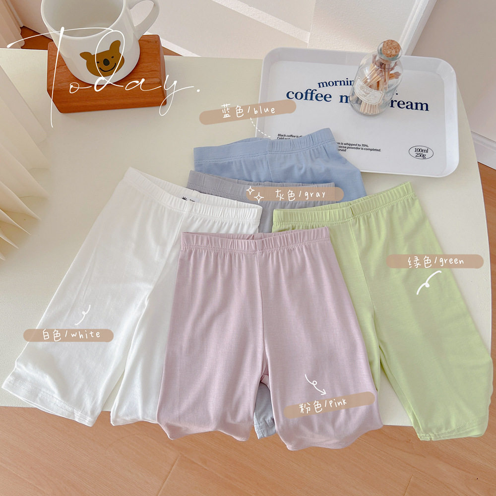 女童软糯五分裤夏季薄款糖果瑜伽打底裤儿童防走光莫代尔纯色短裤,淘宝优惠券,粉丝福利购,淘宝优惠卷