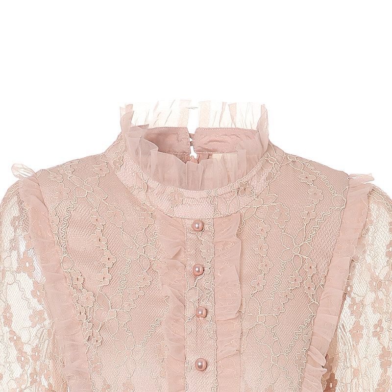 艾丽丝2022春季新款网纱绣花连衣裙 艾丽丝童话连衣裙