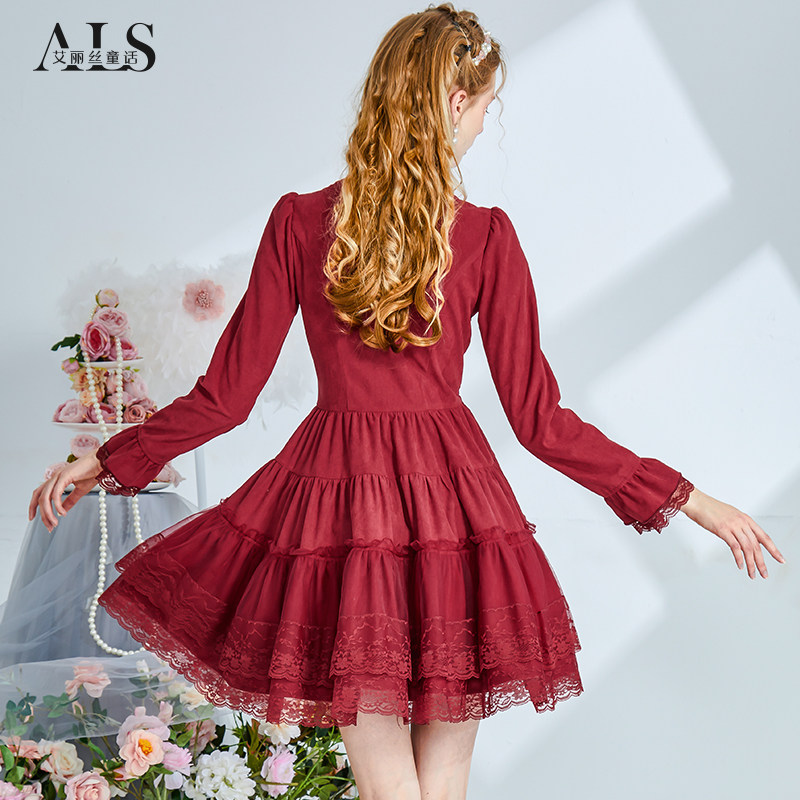 艾丽丝2026春季洋气网纱粉色方领蛋糕连衣裙泡泡袖甜美短款仙女裙,淘宝优惠券,粉丝福利购,淘宝优惠卷