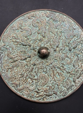 铜镜龙凤镜大号家居工艺摆件