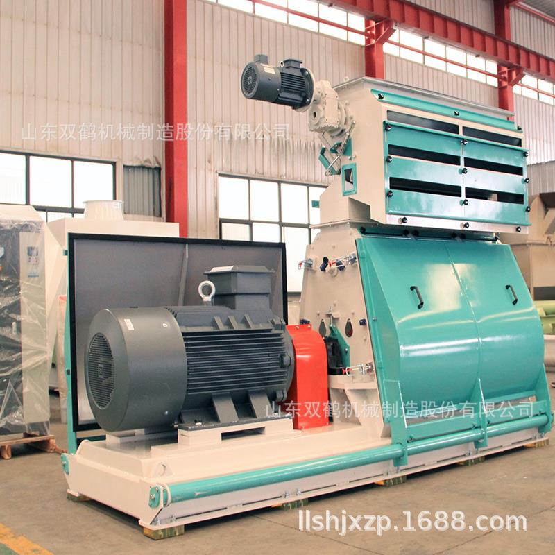 10吨大型饲料粉碎机 90kw水滴式锤片粉碎机 牛羊猪鸡饲料粉碎机 - 图0