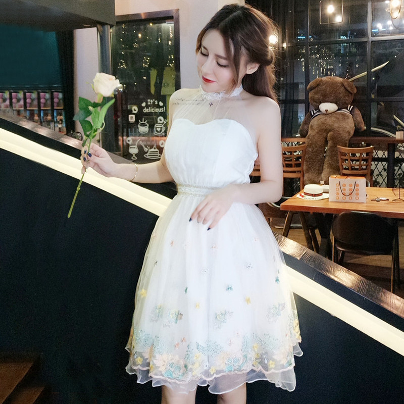 仙女裙chic温柔小个子蓬蓬夏公主裙 陌鲨连衣裙