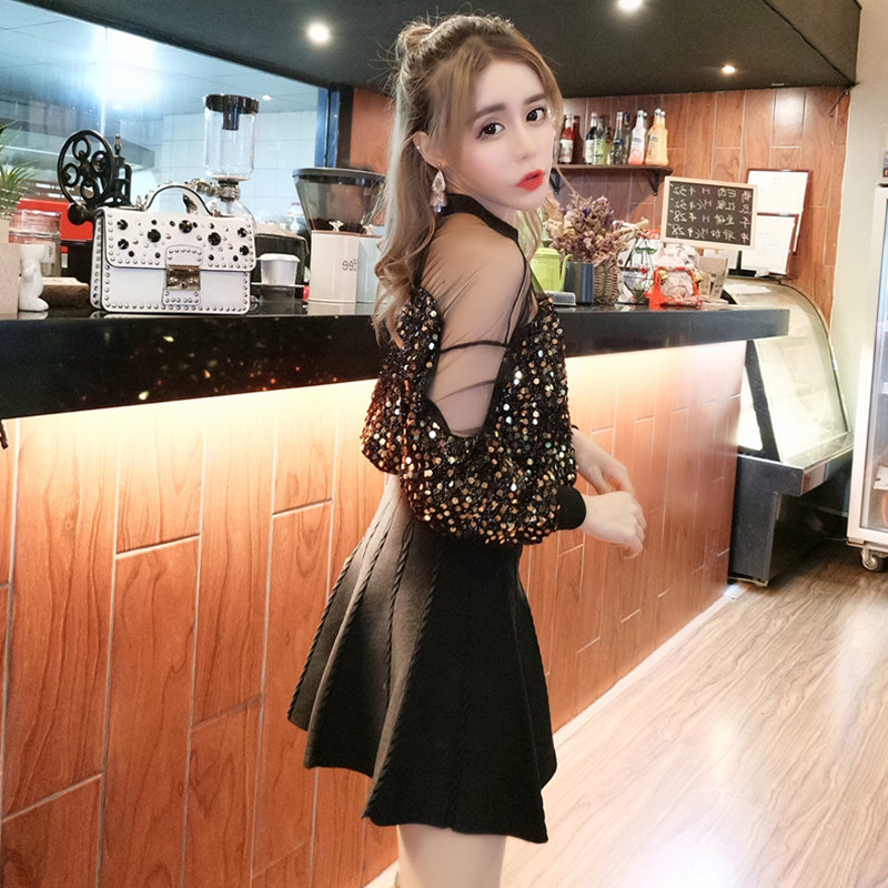 酒吧欧美性感闪闪blingbling仙女裙 陌鲨连衣裙