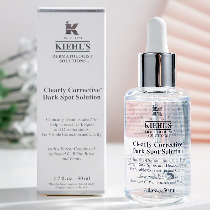 美国 Kiehl 科美颜氏 淡白美斑提亮 精华液 中样 安白瓶15ml 包邮 - 图0