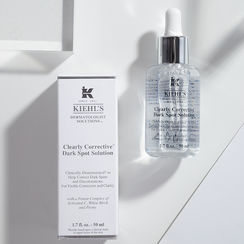 美国 Kiehl 科美颜氏 淡白美斑提亮 精华液 中样 安白瓶15ml 包邮 - 图1