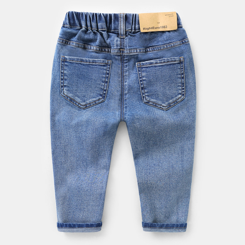 右欧男童牛仔裤春装春秋季新款童装裤子小童儿童宝宝休闲长裤潮