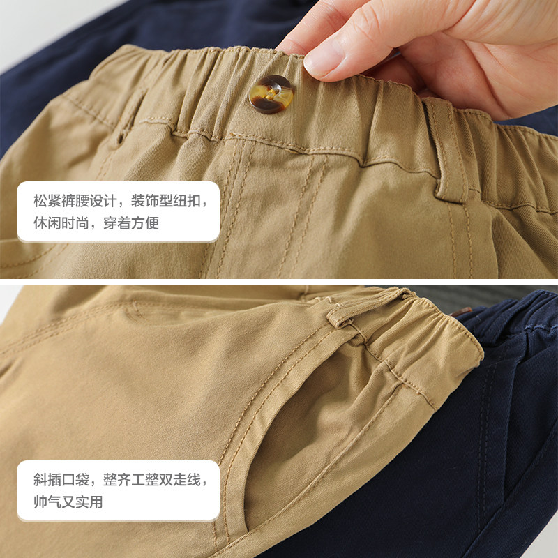 右欧男童休闲裤春秋装新款童装裤子儿童宝宝小童时尚长裤秋季潮